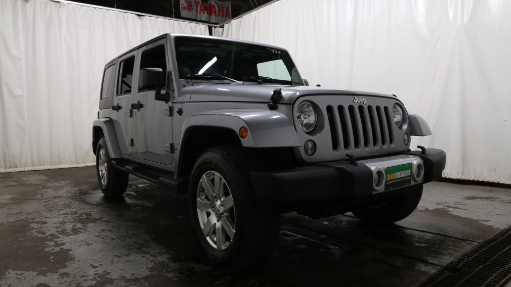 2014 Jeep Wrangler SAHARA UNLIMITED 4X4 A/C TOIT TARGA MAGS #0