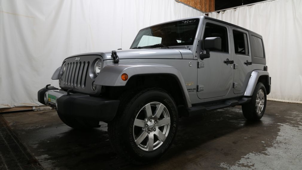 2014 Jeep Wrangler SAHARA UNLIMITED 4X4 A/C TOIT TARGA MAGS #3