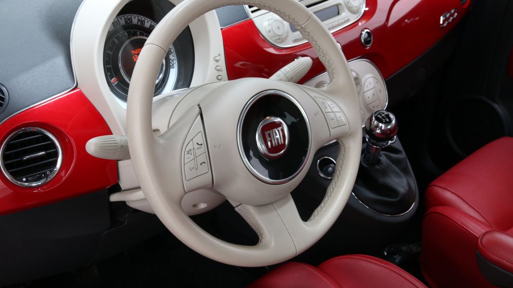 2012 Fiat 500 Lounge CUIR TOIT #7