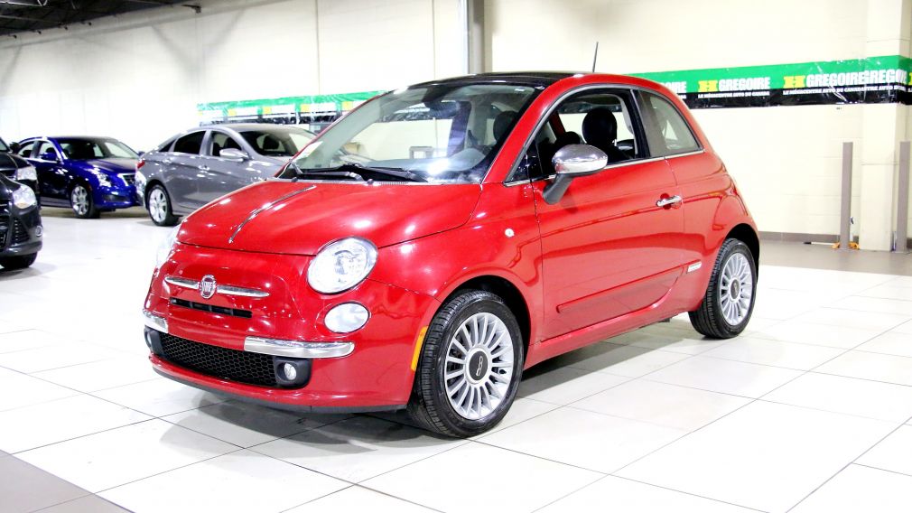 2012 Fiat 500 Lounge A/C CUIR TOIT MAGS #2