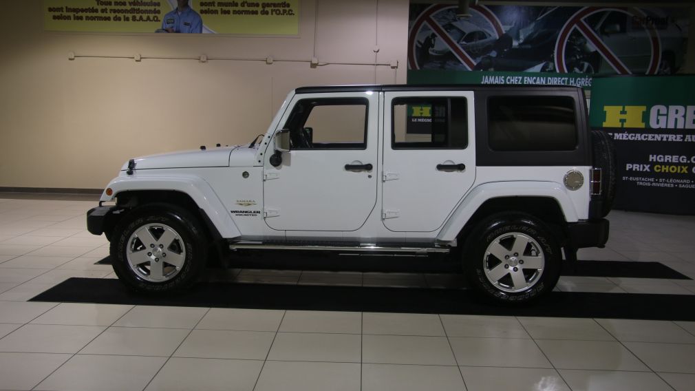 2012 Jeep Wrangler Sahara 4WD AUTO A/C 2TOITS CUIR #2