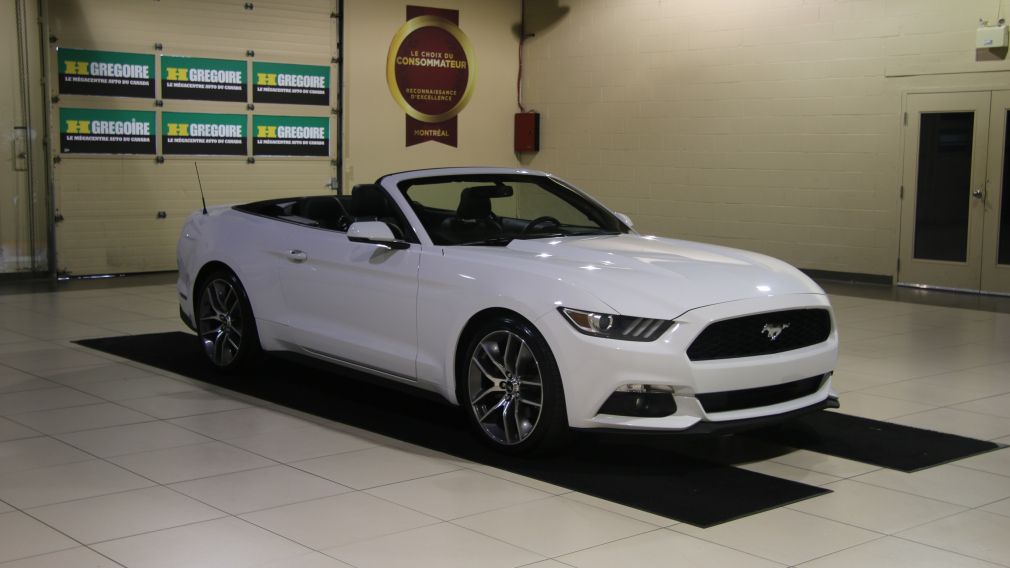 2015 Ford Mustang EcoBoost Premium AUTO A/C CUIR CONVERTIBLE MAGS #0