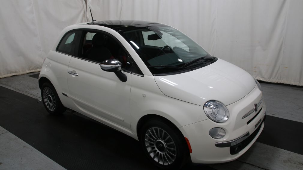 2012 Fiat 500 Lounge A/C CUIR TOIT MAGS BLUETOOTH #0