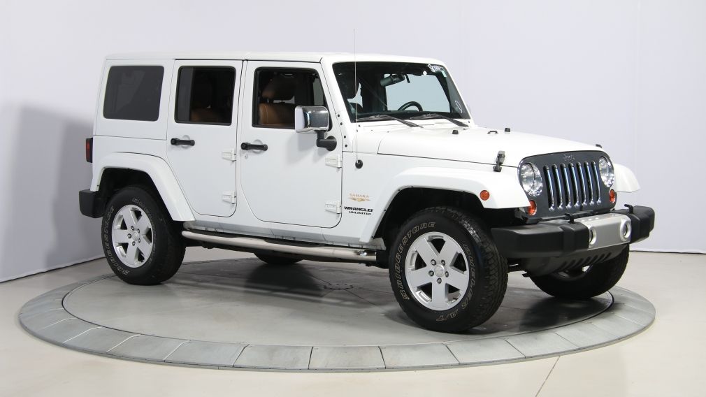 2012 Jeep Wrangler Sahara 4WD AUTO A/C CUIR 2TOITS MAGS #0