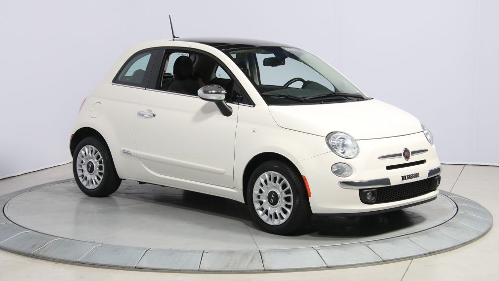 2013 Fiat 500 Lounge A/C CUIR TOIT MAGS BLUETOOTH #0