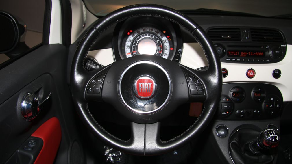 2013 Fiat 500 Lounge A/C CUIR TOIT MAGS BLUETOOTH #15