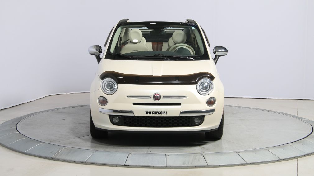 2012 Fiat 500 Lounge AUTO CUIR DÉCAPOTABLE MAGS BLUETOOTH #2