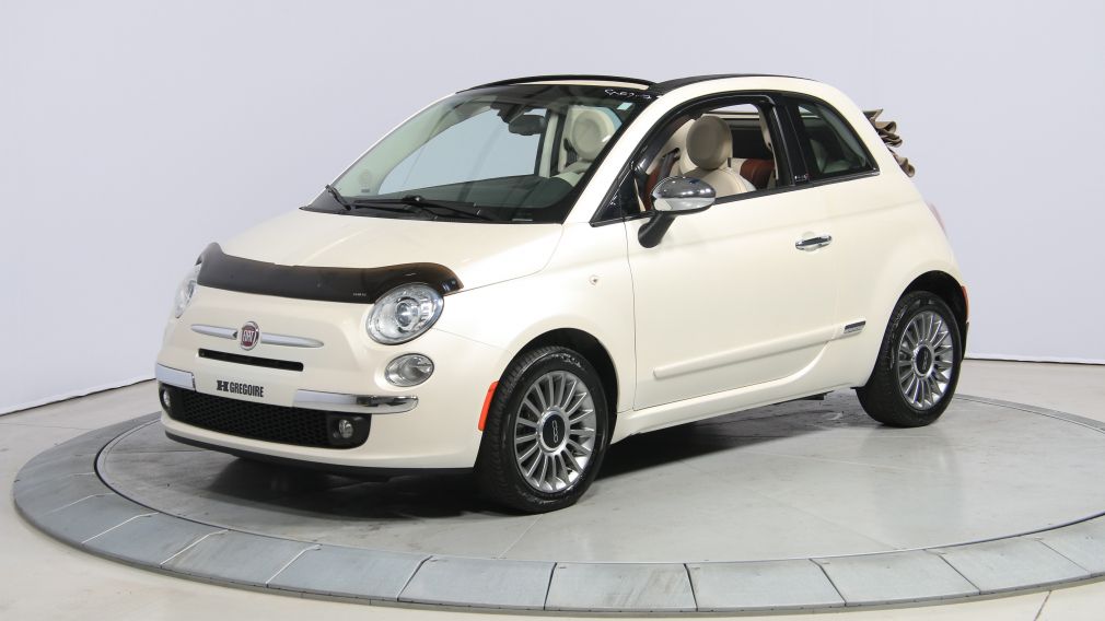 2012 Fiat 500 Lounge AUTO CUIR DÉCAPOTABLE MAGS BLUETOOTH #3