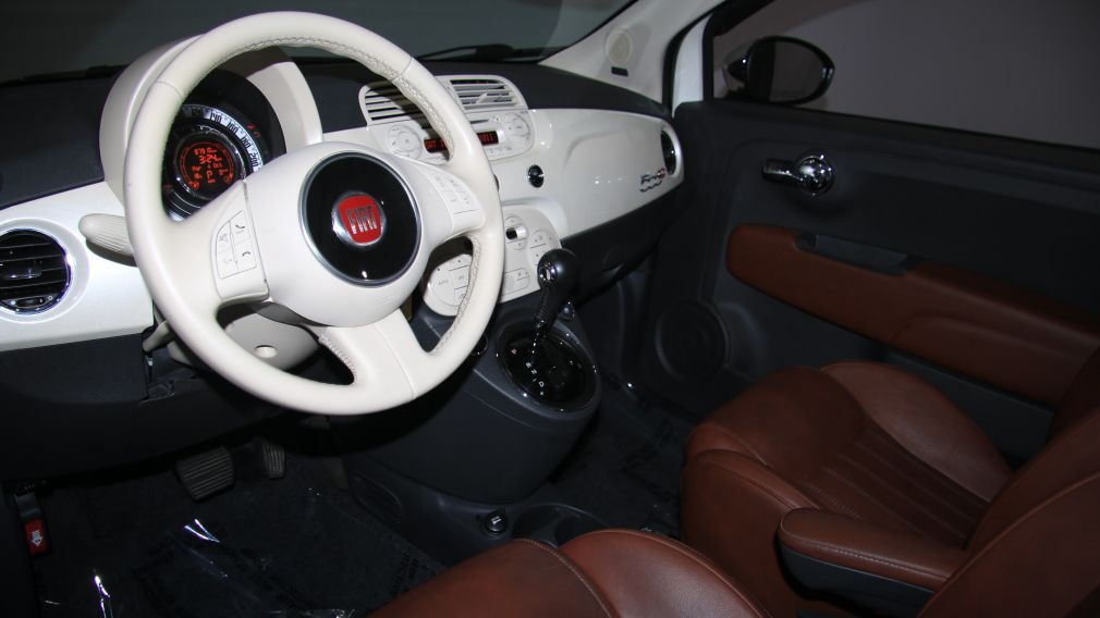 2012 Fiat 500 Lounge AUTO CUIR DÉCAPOTABLE MAGS BLUETOOTH #12