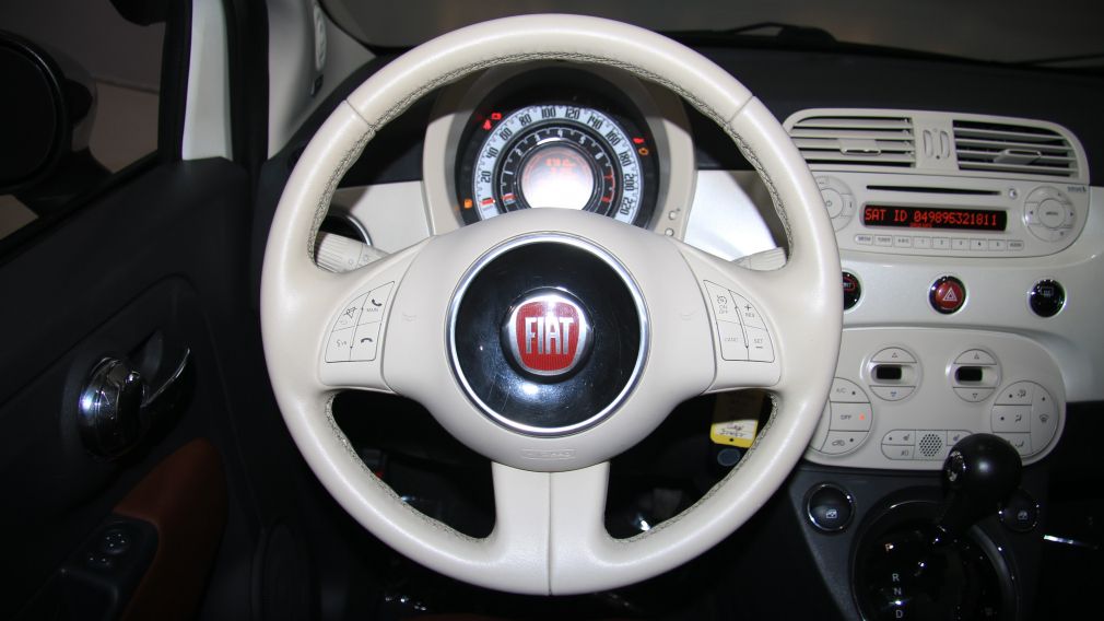 2012 Fiat 500 Lounge AUTO CUIR DÉCAPOTABLE MAGS BLUETOOTH #17