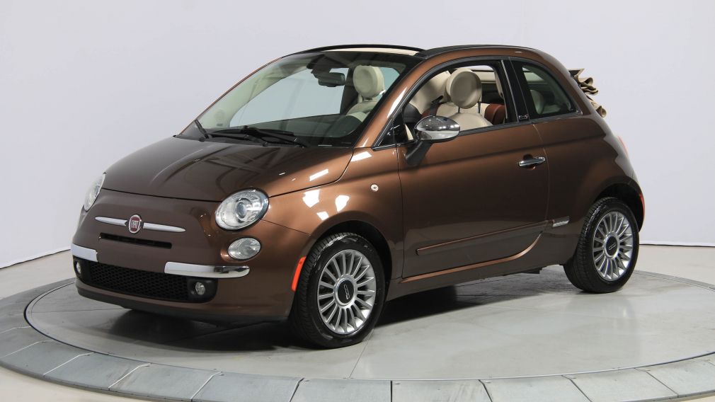 2012 Fiat 500 Lounge AUTO CUIR DÉCAPOTABLE MAGS BLUETOOTH #2