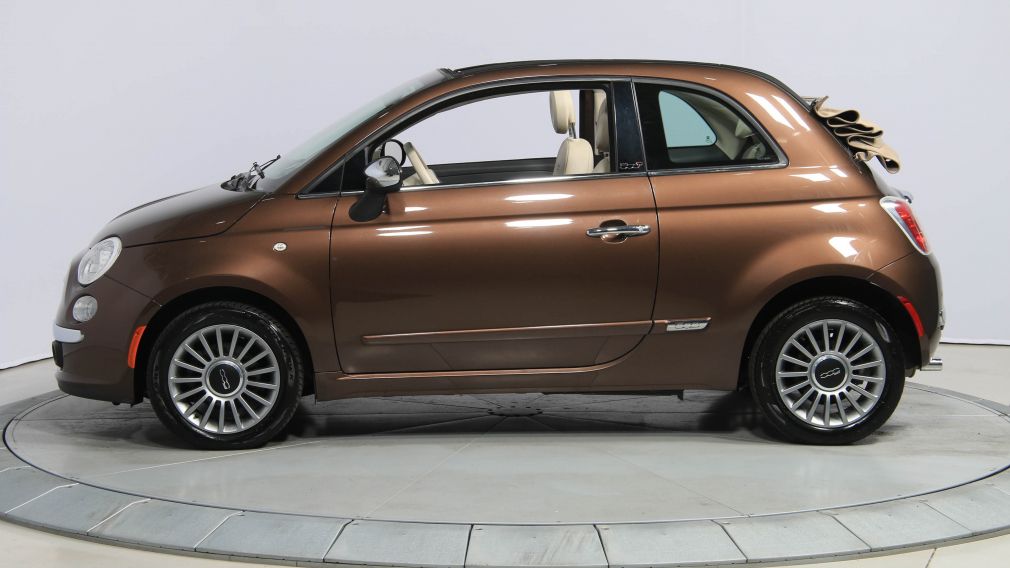 2012 Fiat 500 Lounge AUTO CUIR DÉCAPOTABLE MAGS BLUETOOTH #3