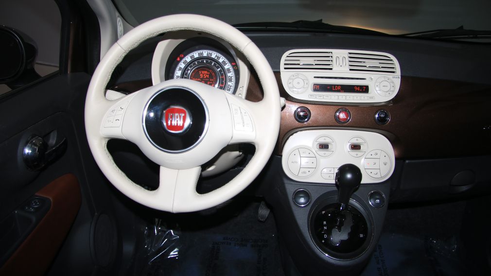 2012 Fiat 500 Lounge AUTO CUIR DÉCAPOTABLE MAGS BLUETOOTH #14