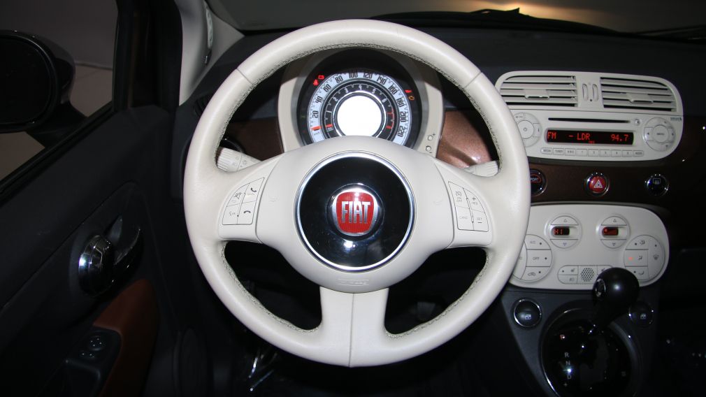 2012 Fiat 500 Lounge AUTO CUIR DÉCAPOTABLE MAGS BLUETOOTH #16