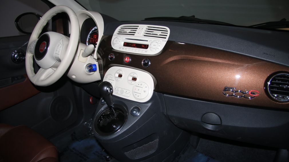 2012 Fiat 500 Lounge AUTO CUIR DÉCAPOTABLE MAGS BLUETOOTH #24