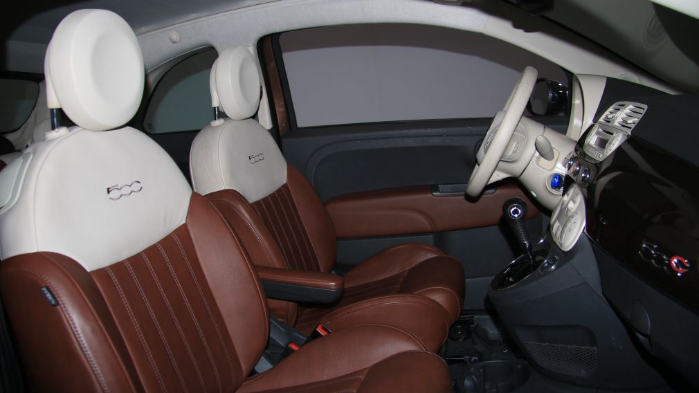 2012 Fiat 500 Lounge AUTO CUIR DÉCAPOTABLE MAGS BLUETOOTH #26