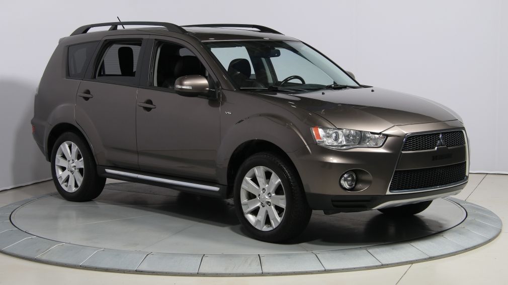 2012 Mitsubishi Outlander GT 4X4 AUTO CUIR TOIT MAGS BLUETOOTH 7PASSAGERS #0