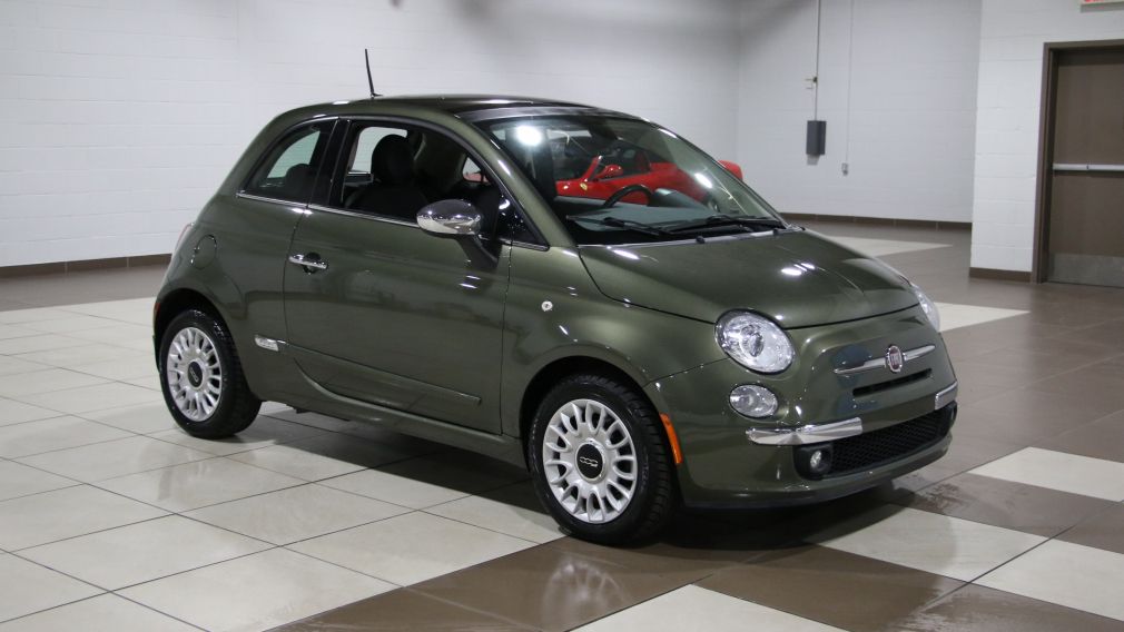 2012 Fiat 500 Lounge AUTO A/C CUIR TOIT MAGS BLUETOOTH #0