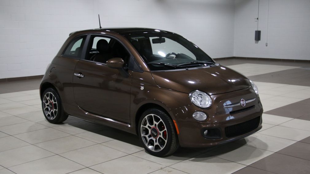 2012 Fiat 500 Sport A/C GR ELECT TOIT MAGS BLUETOOTH #0