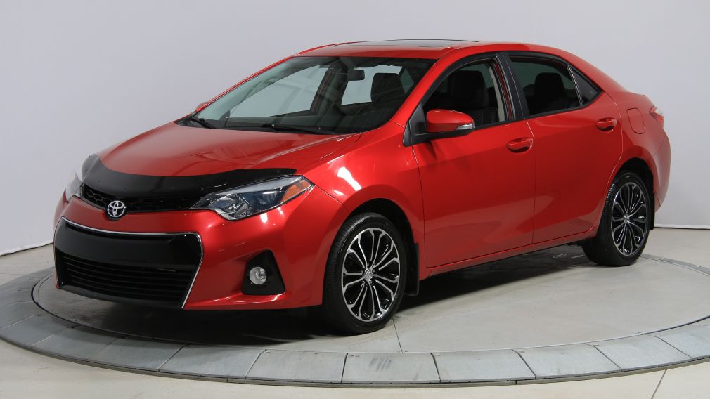 2014 Toyota Corolla S CVT CUIR-TISSUS TOIT BLUETOOTH HID #2