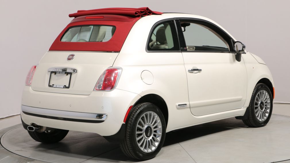 2013 Fiat 500 LOUNGE CONVERTIBLE BLUETOOTH CUIR MAGS #7