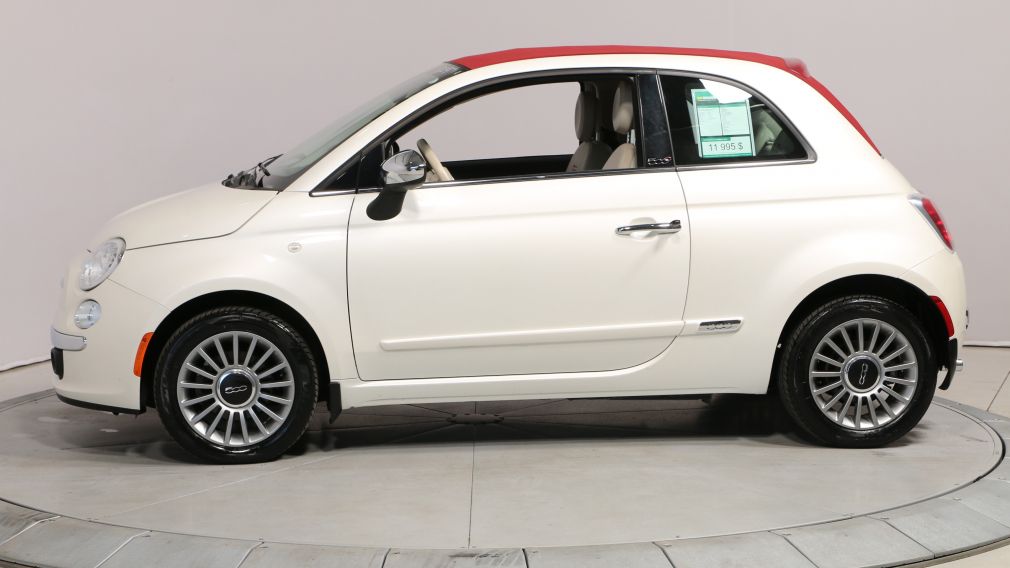 2013 Fiat 500 LOUNGE CONVERTIBLE BLUETOOTH CUIR MAGS #12