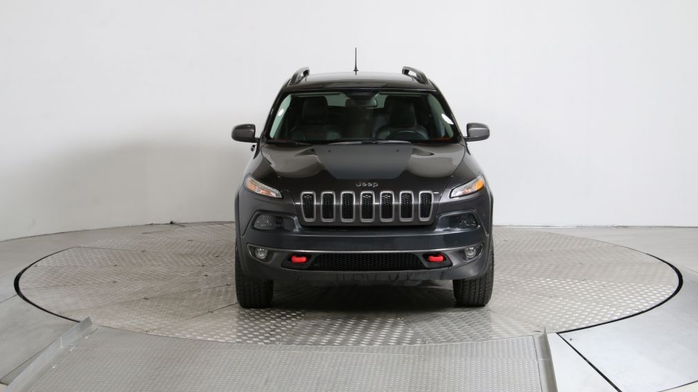 2016 Jeep Cherokee TRAILHAWK V6 4WD CUIR/TISSU TOIT PANORAMIQUE NAVIG #2