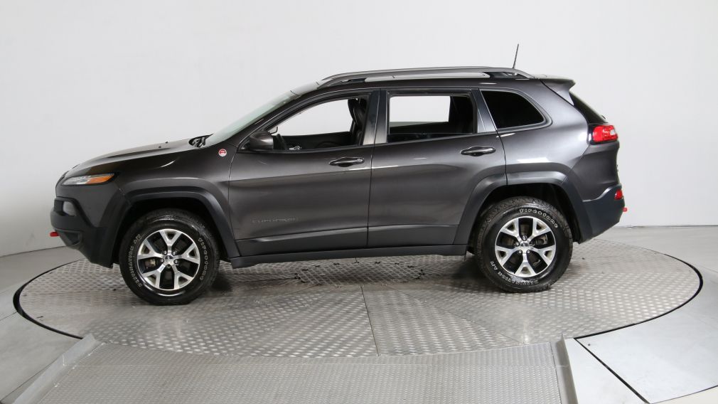 2016 Jeep Cherokee TRAILHAWK V6 4WD CUIR/TISSU TOIT PANORAMIQUE NAVIG #3