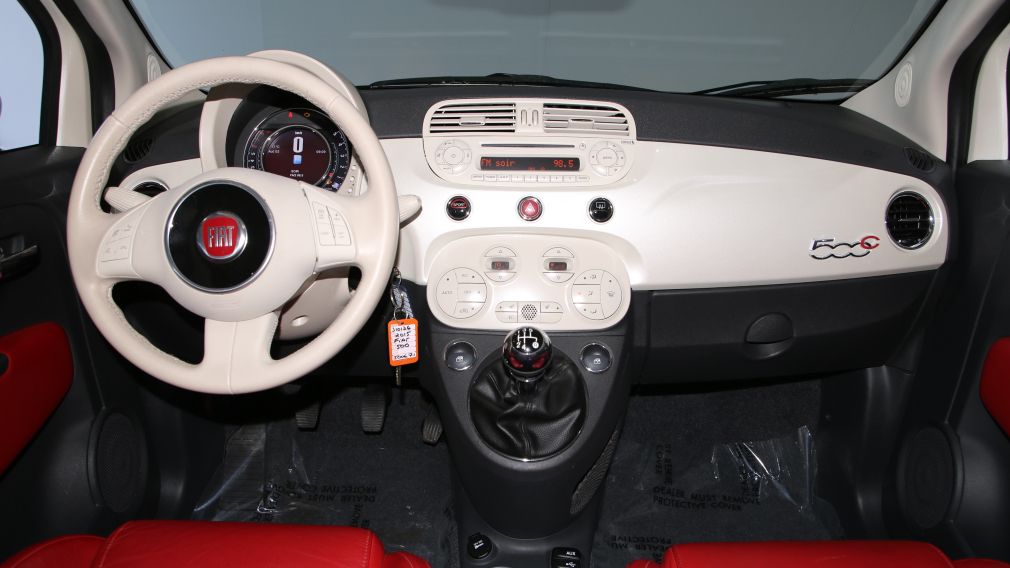 2015 Fiat 500c LOUNGE CONVERTIBLE A/C BLUETOOTH MAGS #19