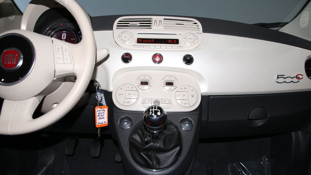 2015 Fiat 500c LOUNGE CONVERTIBLE A/C BLUETOOTH MAGS #23