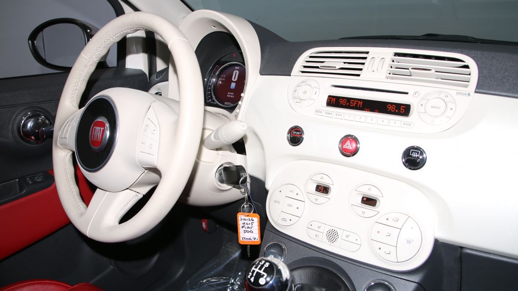 2015 Fiat 500c LOUNGE CONVERTIBLE A/C BLUETOOTH MAGS #27