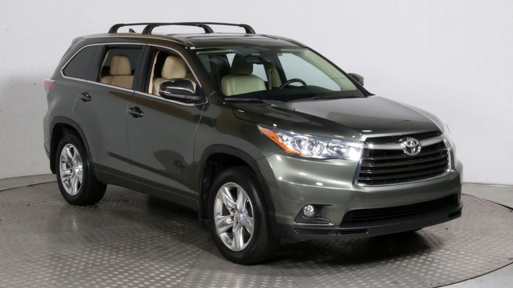 2014 Toyota Highlander Limited AWD CUIR TOIT PANO MAGS 7 PASSAGERS #0