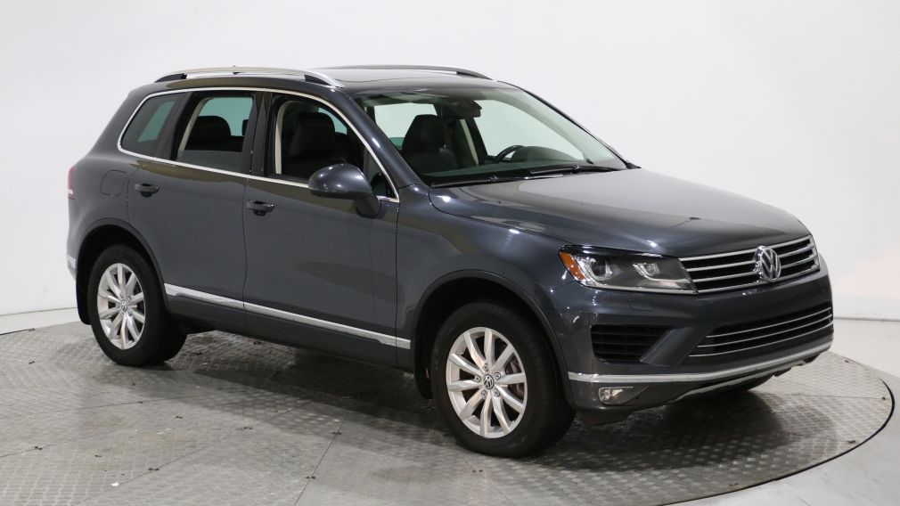 2015 Volkswagen Touareg Highline AWD CUIR TOIT PANO MAGS NAV CAM DE RECULE #0