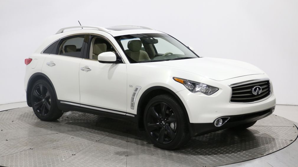 2014 Infiniti QX70 PREMIUM S V8 5.0 AWD CUIR TOIT MAGS 19" NAVIGATION #0