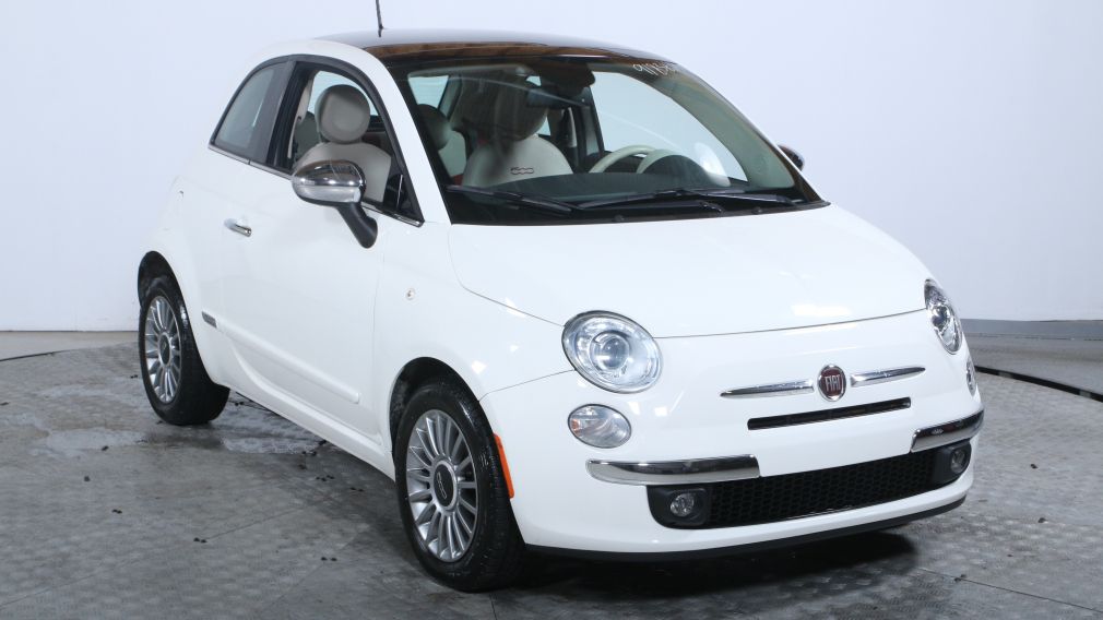 2013 Fiat 500 Lounge 2 PORTE AUTO A/C TOIT BLUETOOTH #0