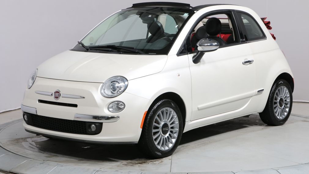 2012 Fiat 500 Lounge A/C GR ELECT CUIR DÉCAPOTABLE MAGS BLUETOOT #2