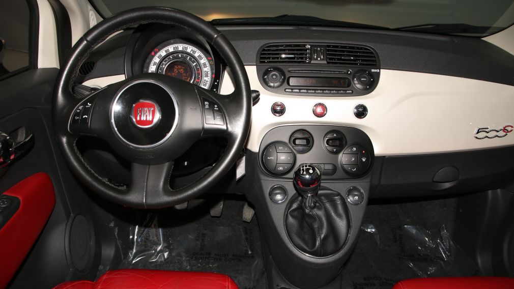 2012 Fiat 500 Lounge A/C GR ELECT CUIR DÉCAPOTABLE MAGS BLUETOOT #16