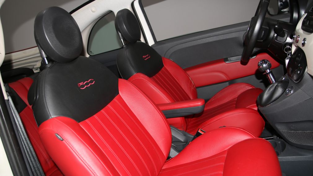 2012 Fiat 500 Lounge A/C GR ELECT CUIR DÉCAPOTABLE MAGS BLUETOOT #27