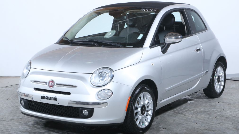 2013 Fiat 500 LOUNGE CONVERTIBLE AUTO A/C CUIR MAGS #2