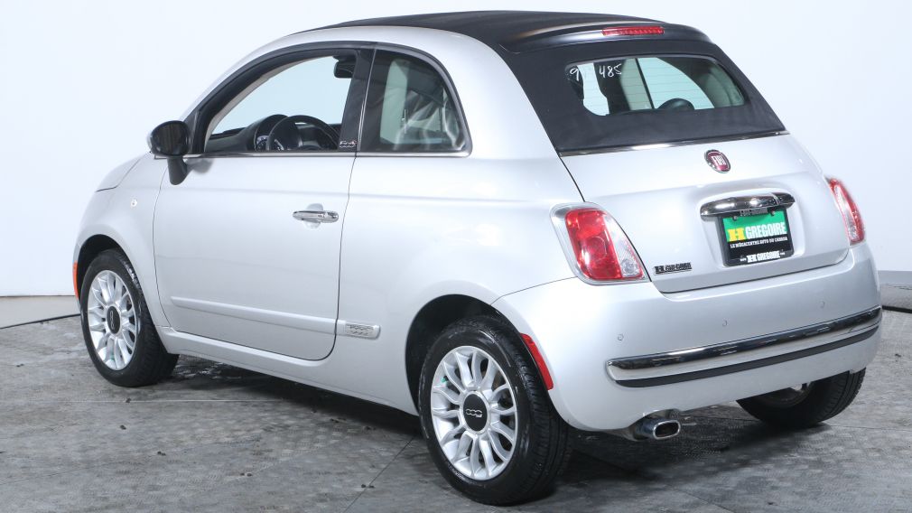 2013 Fiat 500 LOUNGE CONVERTIBLE AUTO A/C CUIR MAGS #4