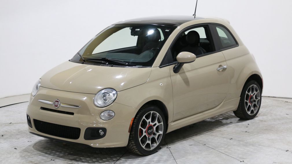 2012 Fiat 500 Sport AUTO A/C CUIR TOIT MAGS BLUETOOTH #2