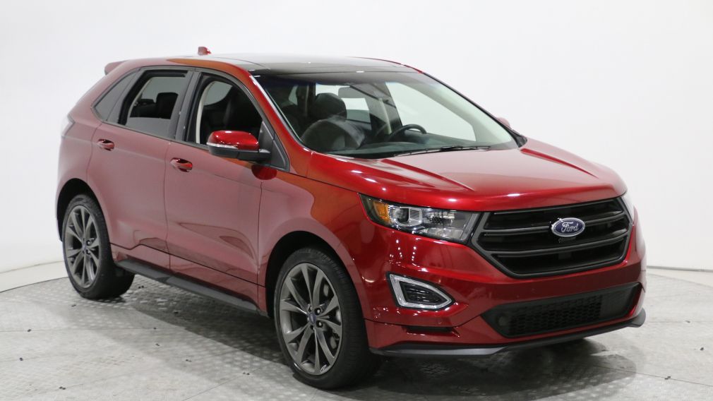 2017 Ford EDGE SPORT TURBO CUIR/TISSU TOIT PANO MAGS CAMÉRA RECUL #0