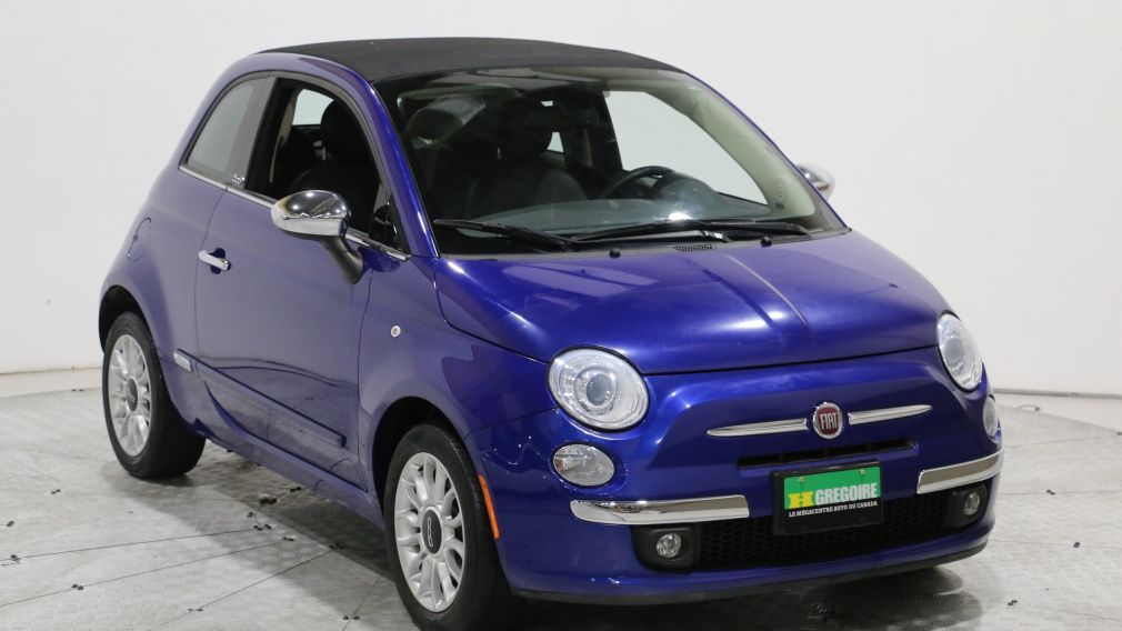 2012 Fiat 500 LOUNGE CONVERTIBLE AUTO A/C GR ELECT CUIR MAGS #0