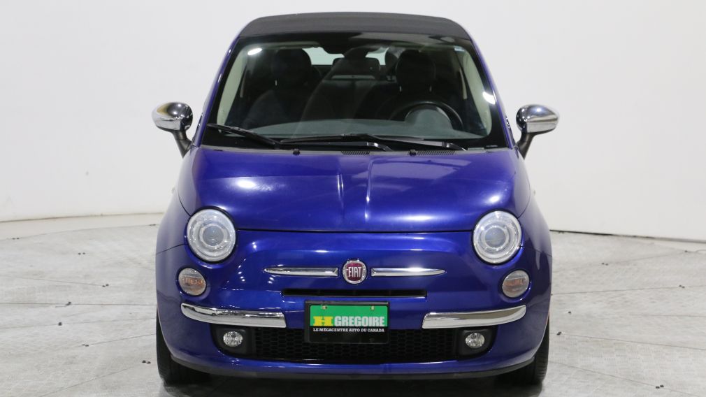 2012 Fiat 500 LOUNGE CONVERTIBLE AUTO A/C GR ELECT CUIR MAGS #2