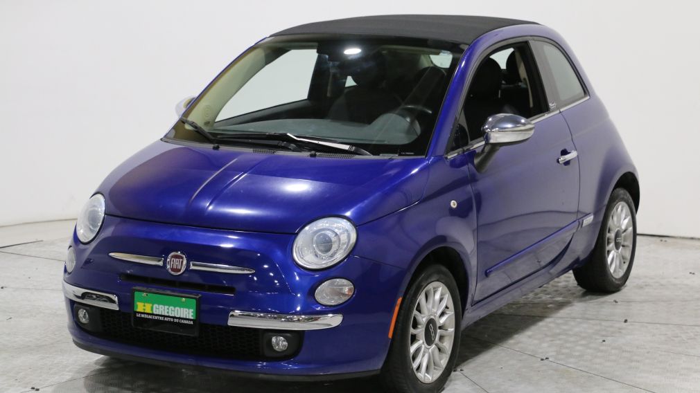 2012 Fiat 500 LOUNGE CONVERTIBLE AUTO A/C GR ELECT CUIR MAGS #3