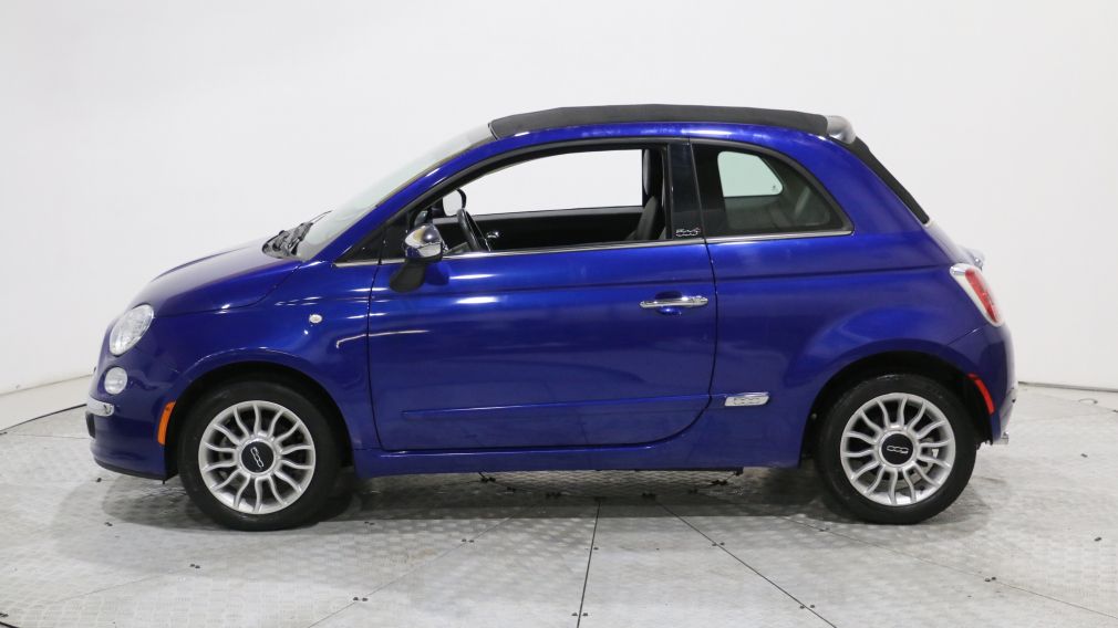 2012 Fiat 500 LOUNGE CONVERTIBLE AUTO A/C GR ELECT CUIR MAGS #4