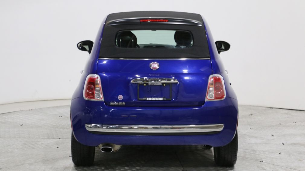 2012 Fiat 500 LOUNGE CONVERTIBLE AUTO A/C GR ELECT CUIR MAGS #6