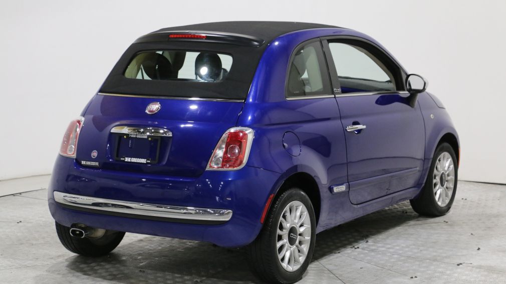 2012 Fiat 500 LOUNGE CONVERTIBLE AUTO A/C GR ELECT CUIR MAGS #7