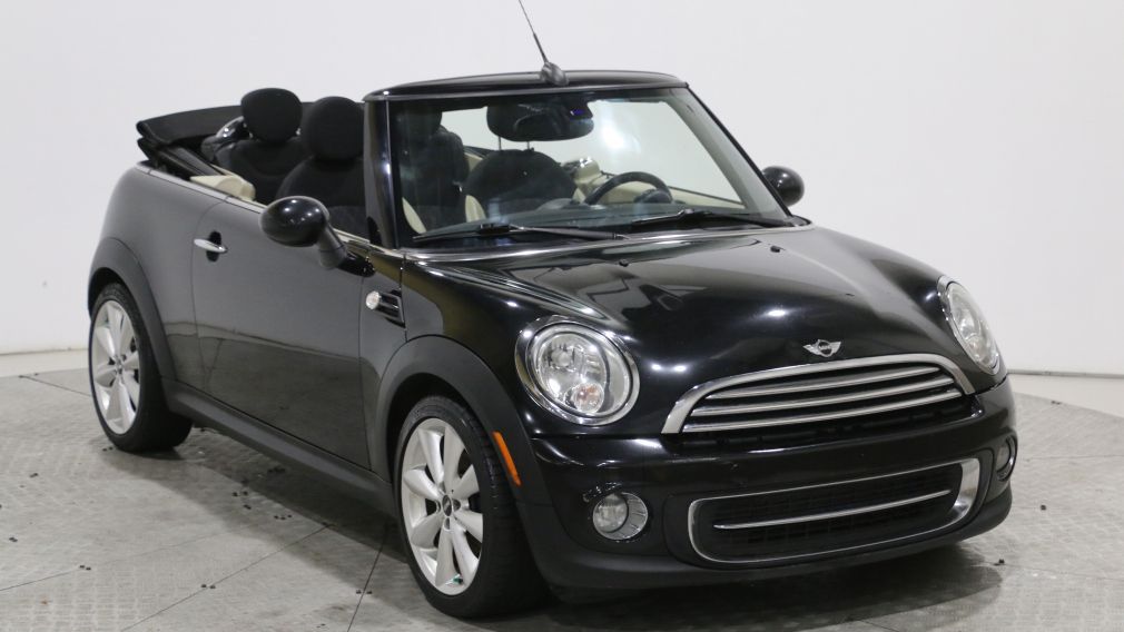 2012 Mini Cooper 2dr CONVERTIBLE MANUELLE MAGS BLUETOOTH A/C GR ELE #0