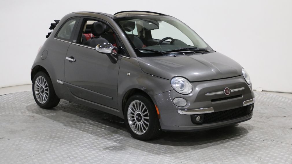 2012 Fiat 500 Lounge Convertible AUTO MAGS AC GR ELECT BLUETOOTH #0